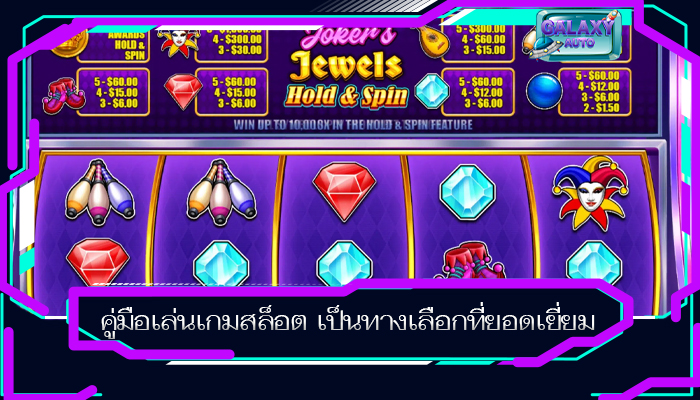 คู่มือเล่นเกมสล็อต เป็นทางเลือกที่ยอด เยี่ยม