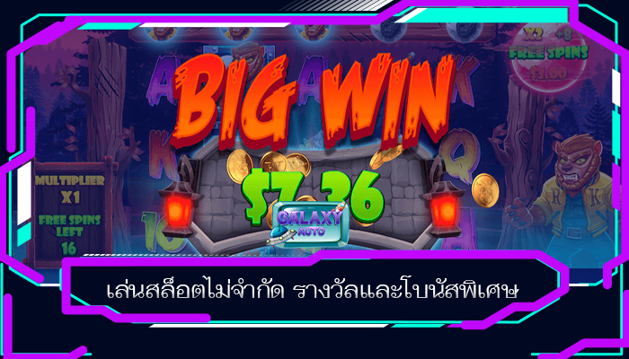 เล่นสล็อตไม่จำกัด รางวัลและโบนัสพิเศษ